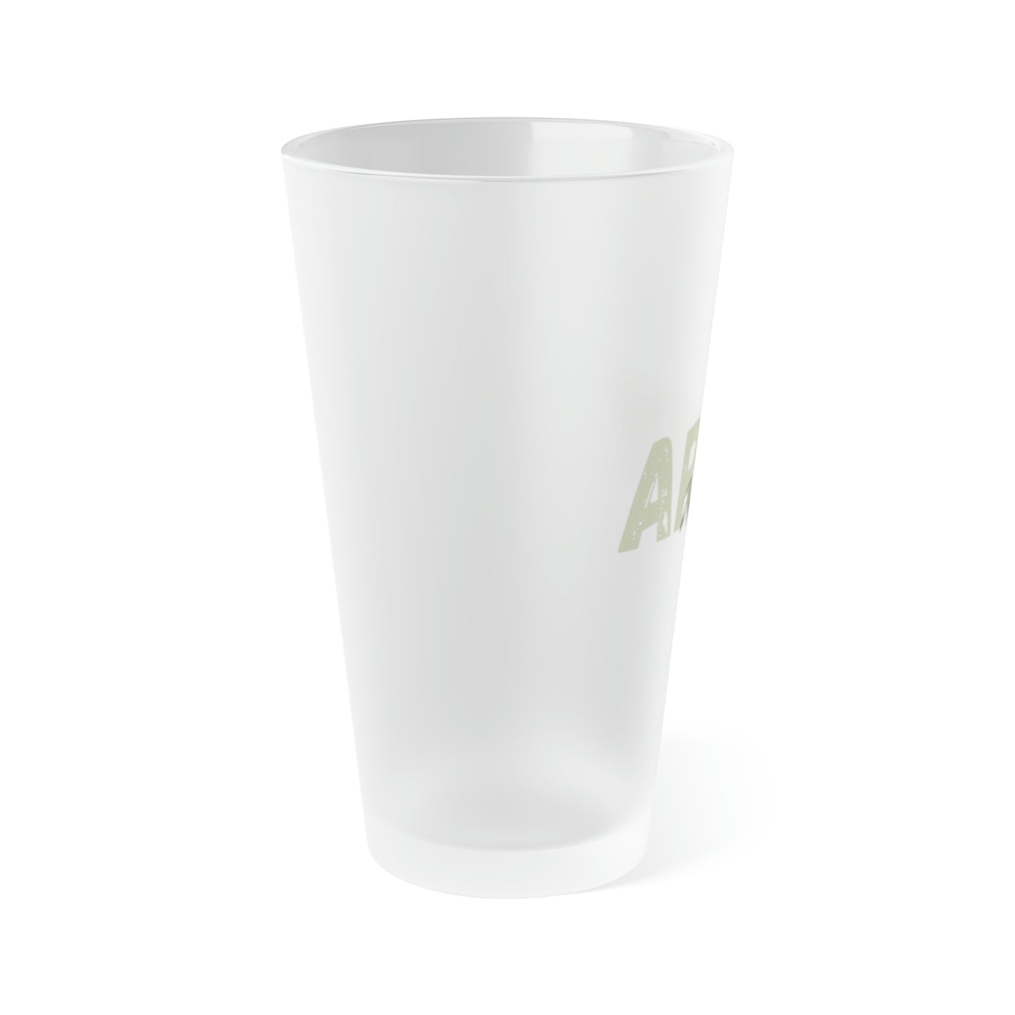 Army Wife Frosted Pint Glass - Military Spouse Gift - Patriotic Beer Glass - Army Homecoming -Personalized Barware - USA Proud