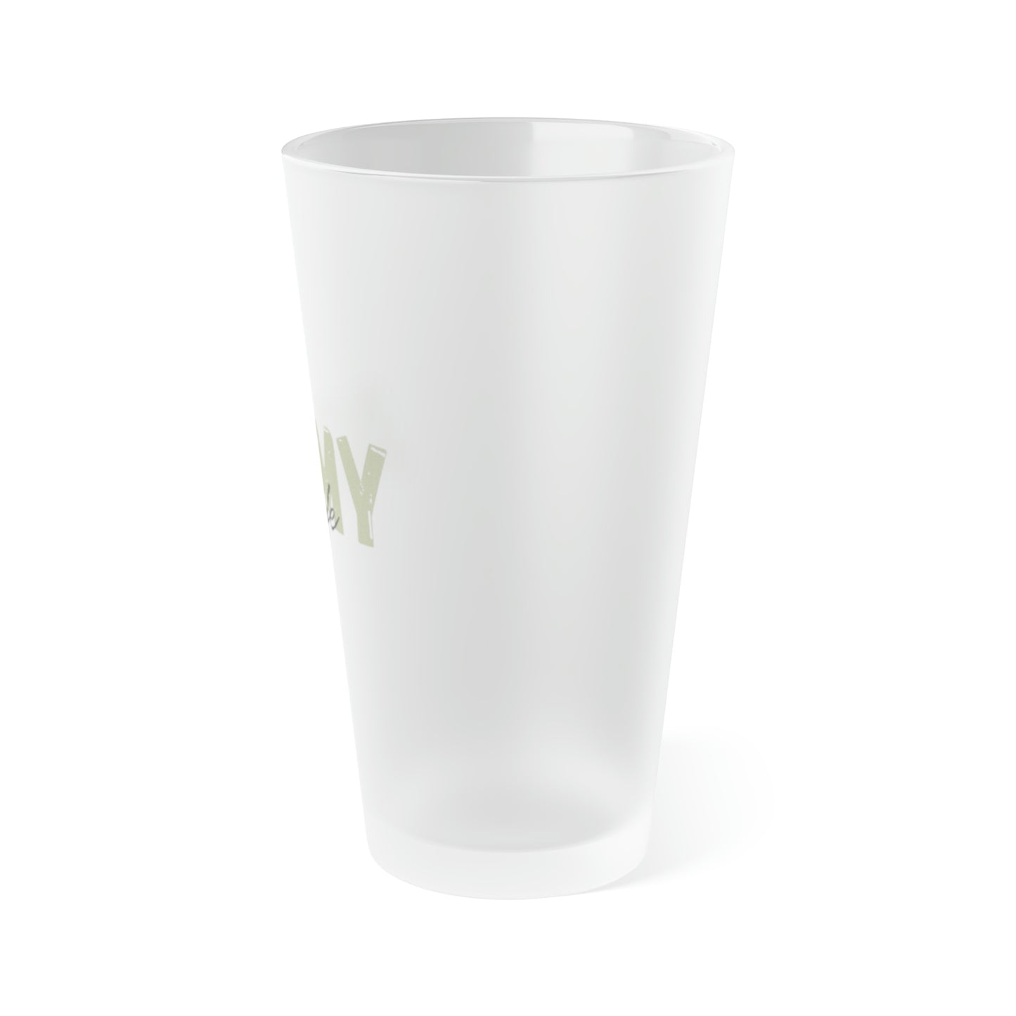 Army Wife Frosted Pint Glass - Military Spouse Gift - Patriotic Beer Glass - Army Homecoming -Personalized Barware - USA Proud