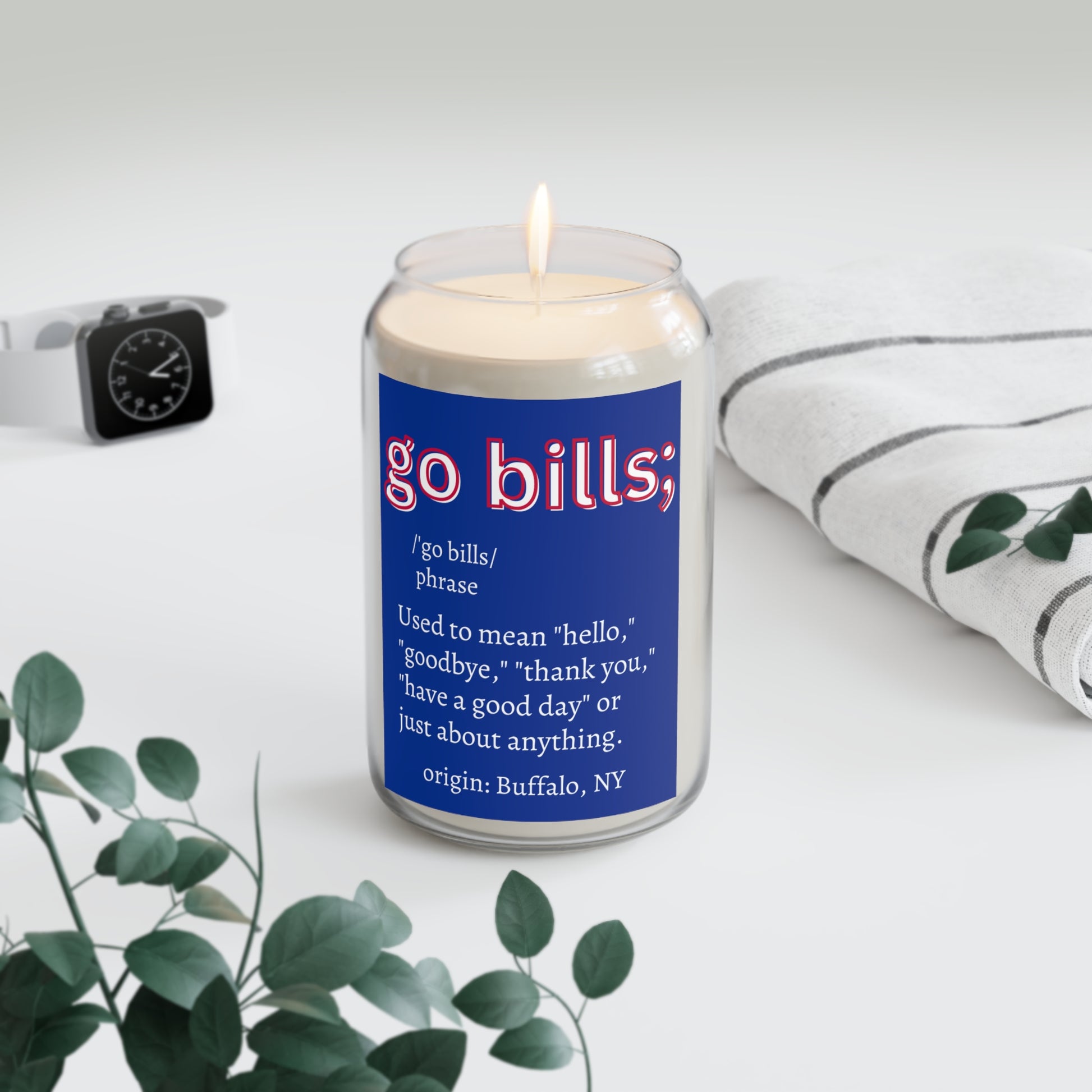 Go Bills Scented Candle - Game Day Bliss in Comfort Spice