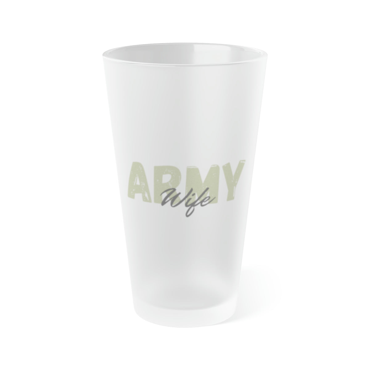 Army Frosted Pint Glasses