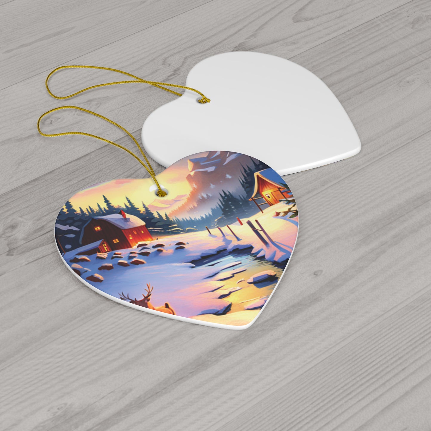 Colorful Scenic Landscape Route Christmas Ornament - A Journey Through Nature's Beauty