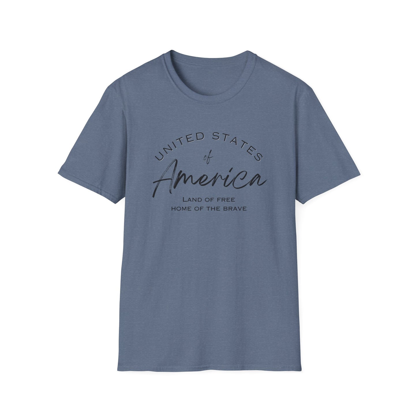 Classic America Unisex Softstyle Tee | Simple Design for Everyday Comfort