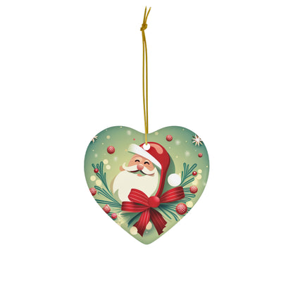 Rustic Cute Santa Face Christmas Ornament - Adorable Festive Charm for Your Tree - Charming Holiday Decor