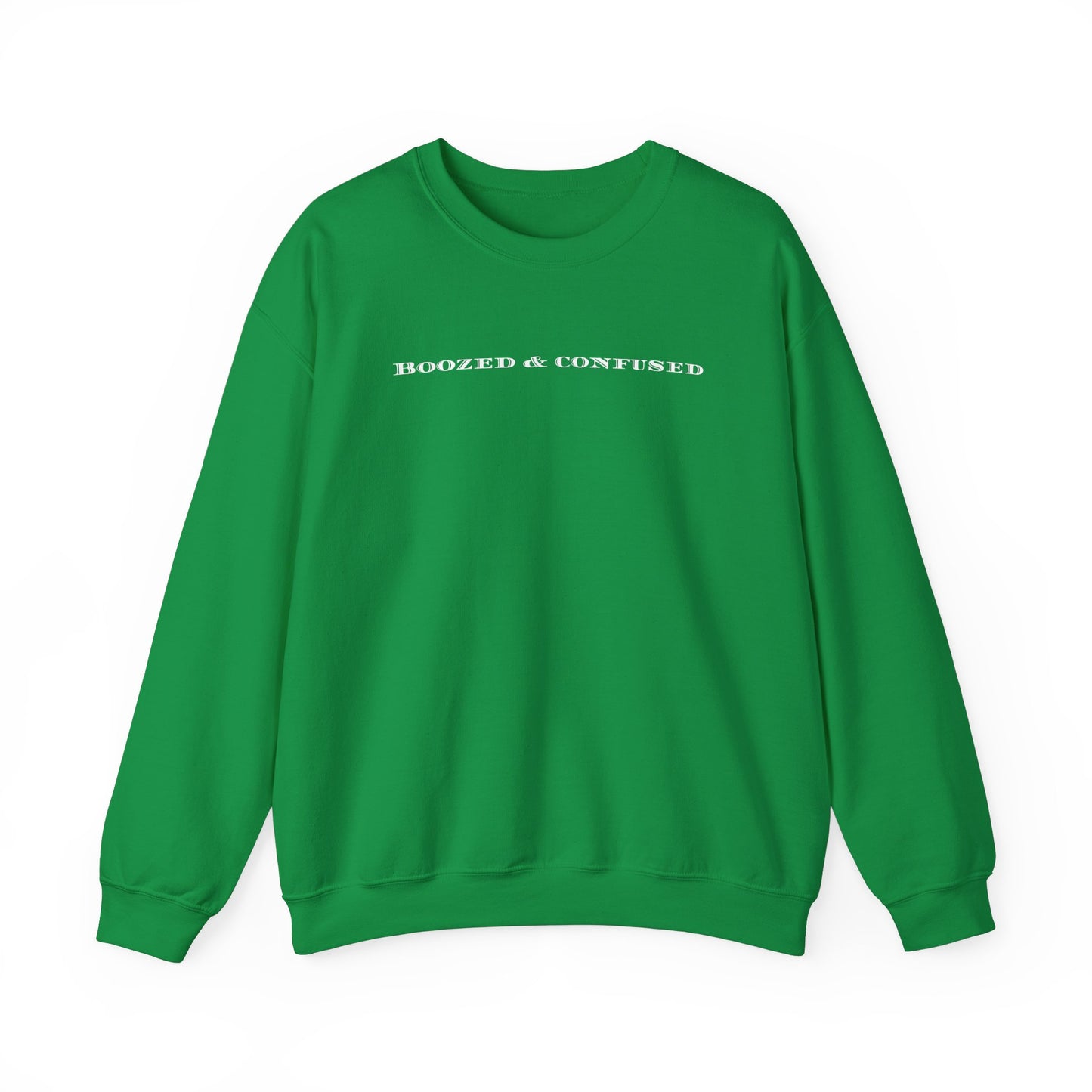 Boozed & Confused - St. Patty's Casual Unisex Crewneck Sweatshirt