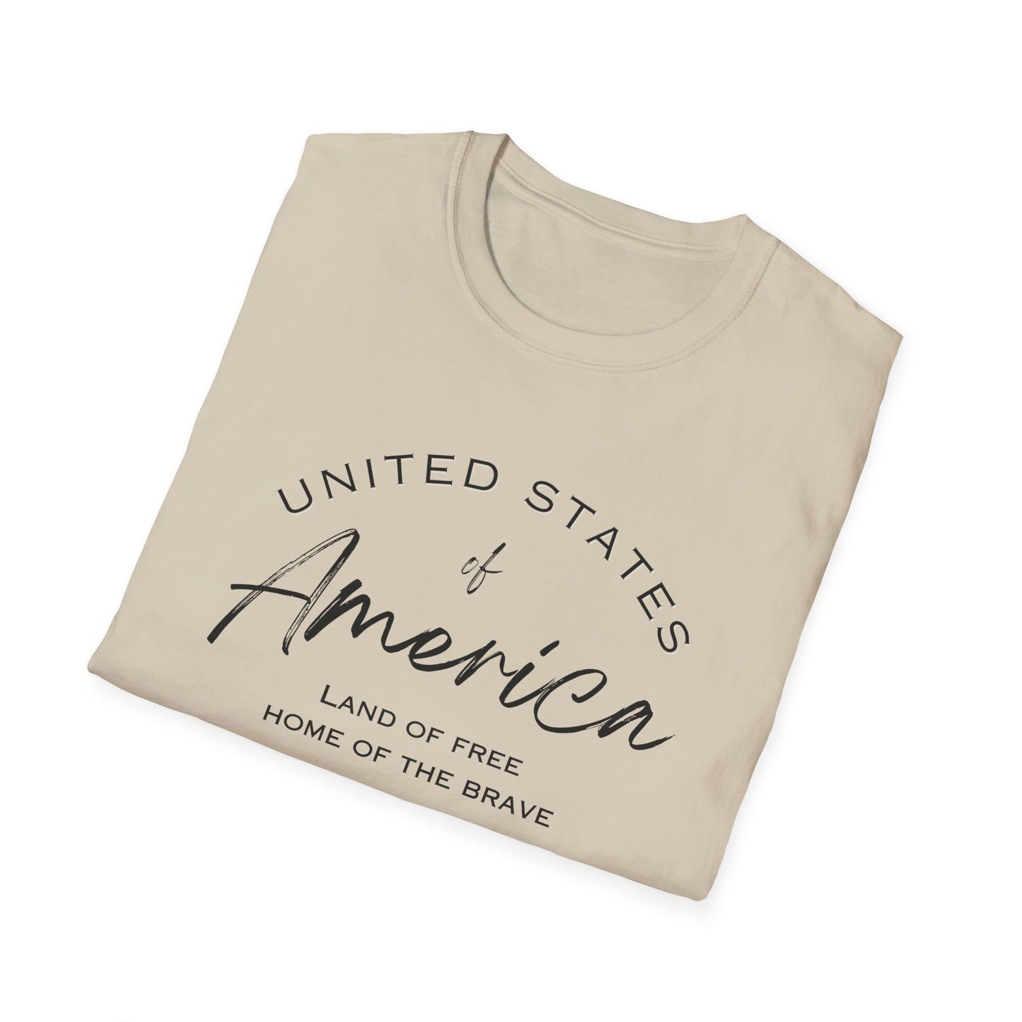 Classic America Unisex Softstyle Tee | Simple Design for Everyday Comfort