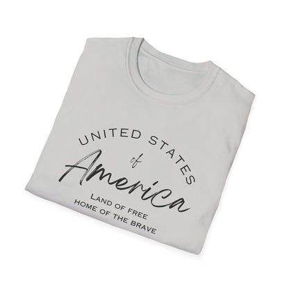 Classic America Unisex Softstyle Tee | Simple Design for Everyday Comfort