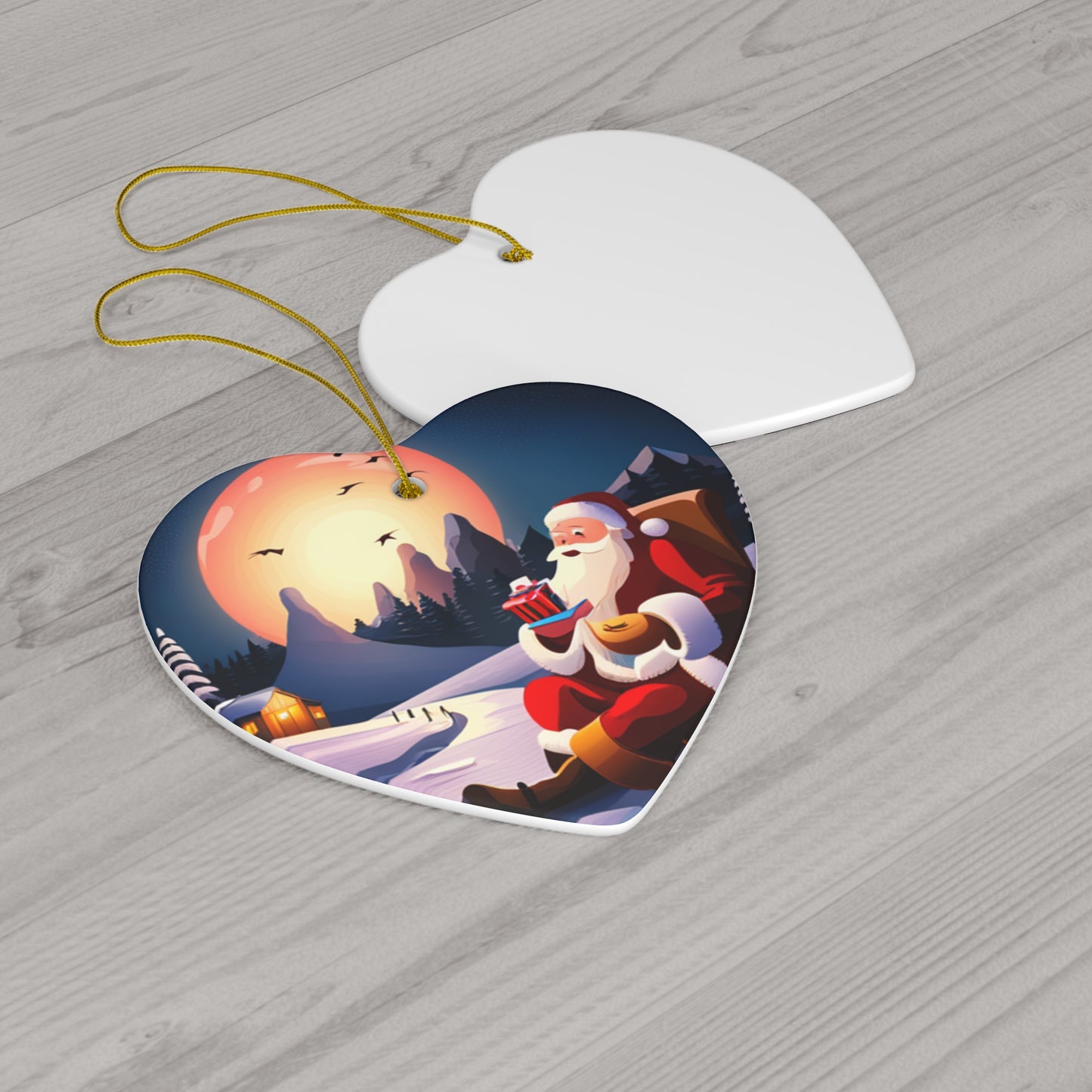 Santa's Relaxing After-Shift Christmas Tree Ornament - Festive Holiday Decor