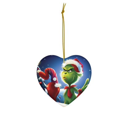 The Grinch Face Christmas Tree Ornament - Bring a Touch of Whimsy to Your Holiday