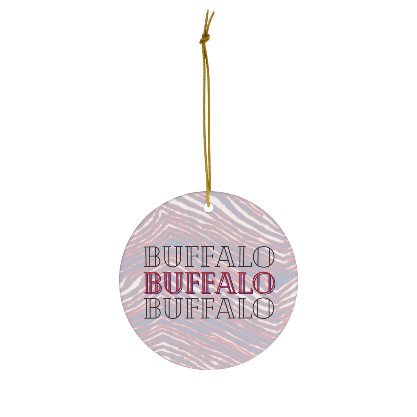 Deck the Halls with Buffalo Spirit: Festive Christmas Tree Ornament - Hometown Pride - Holiday Decor