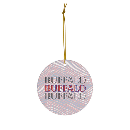 Deck the Halls with Buffalo Spirit: Festive Christmas Tree Ornament - Hometown Pride - Holiday Decor