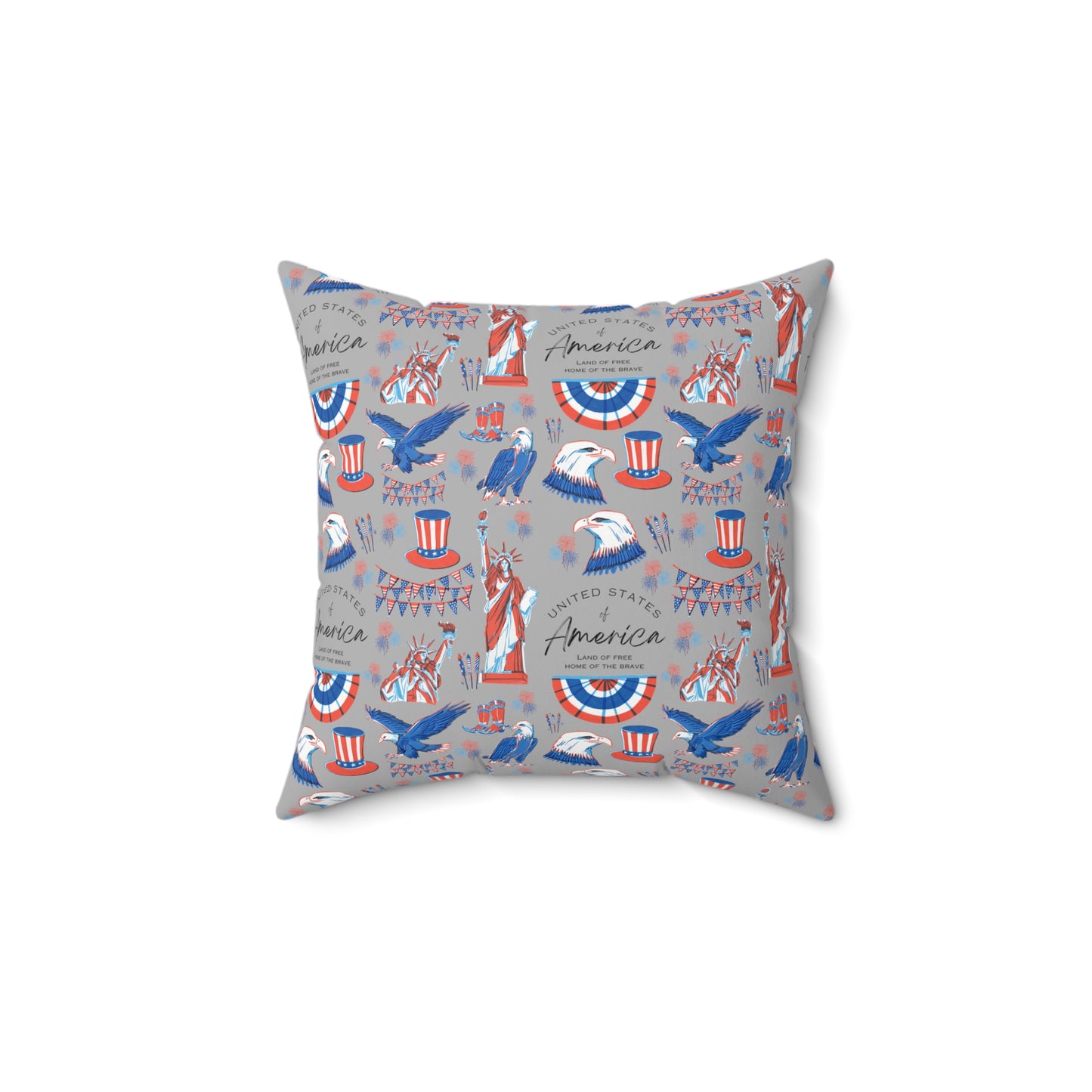 4th of July Festive Pillow | Spun Polyester Square Pillow