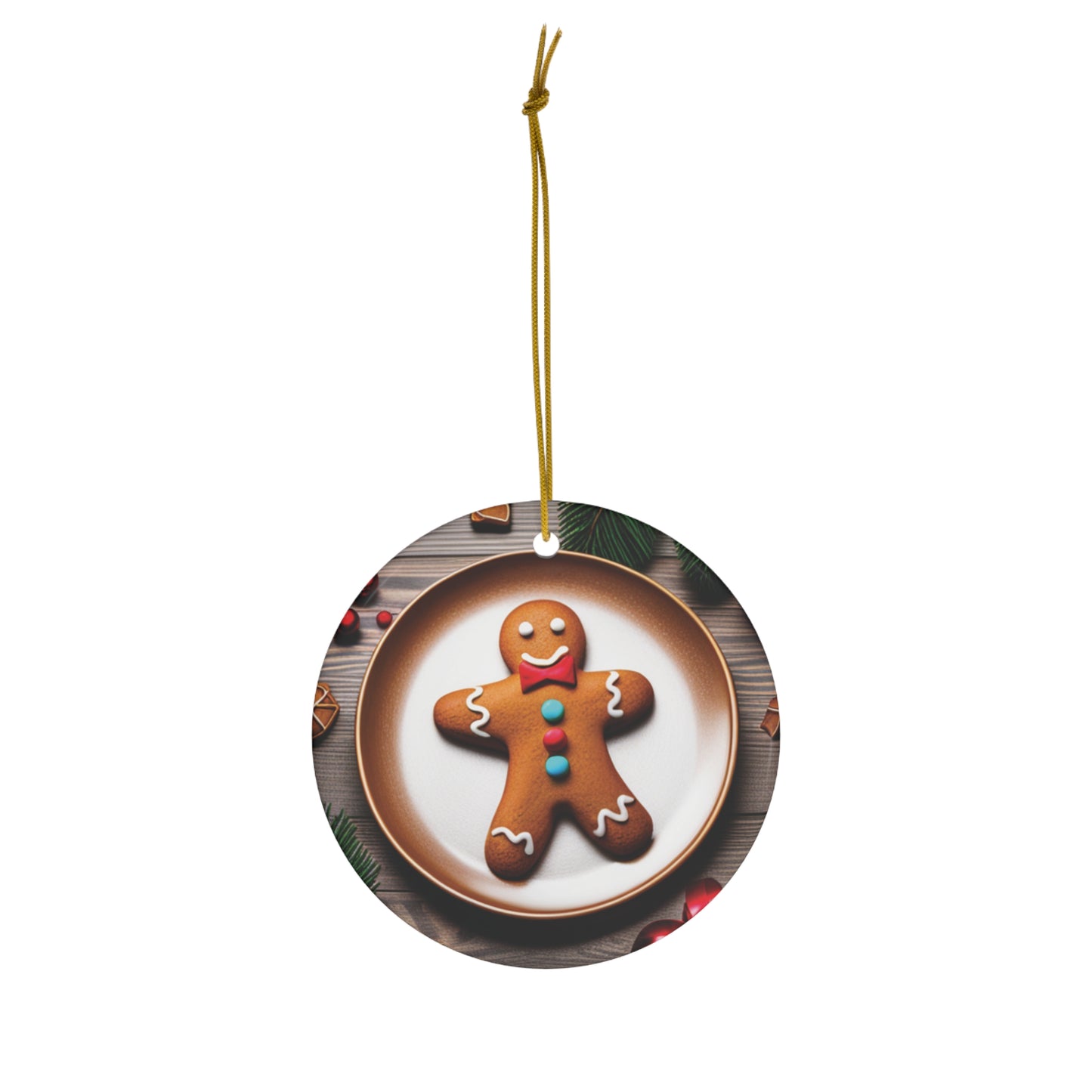 Gingerbread Man Christmas Ornament - Sweeten Your Tree with Holiday Delight- Charming Holiday Decor