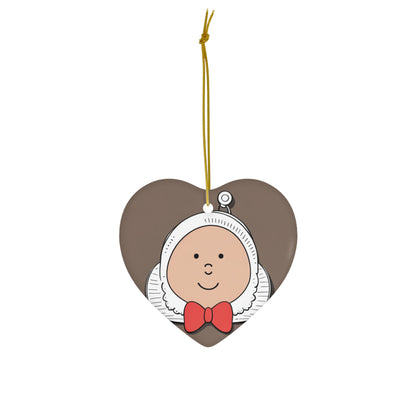 Humorous Baby Cartoon Christmas Tree Ornament - Fun Holiday Decor