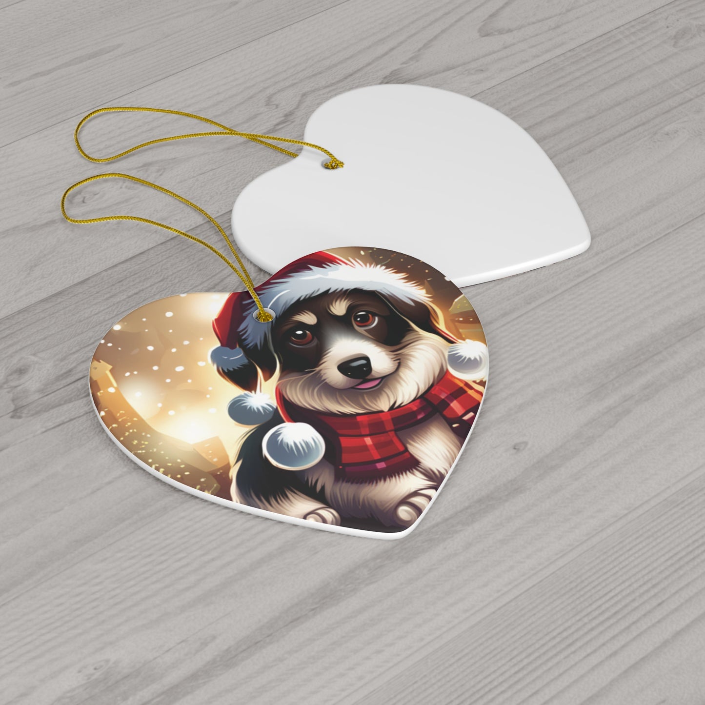 Adorable Brown Puppy Christmas Tree Ornament - A Heartwarming Addition to Your Holiday Decor