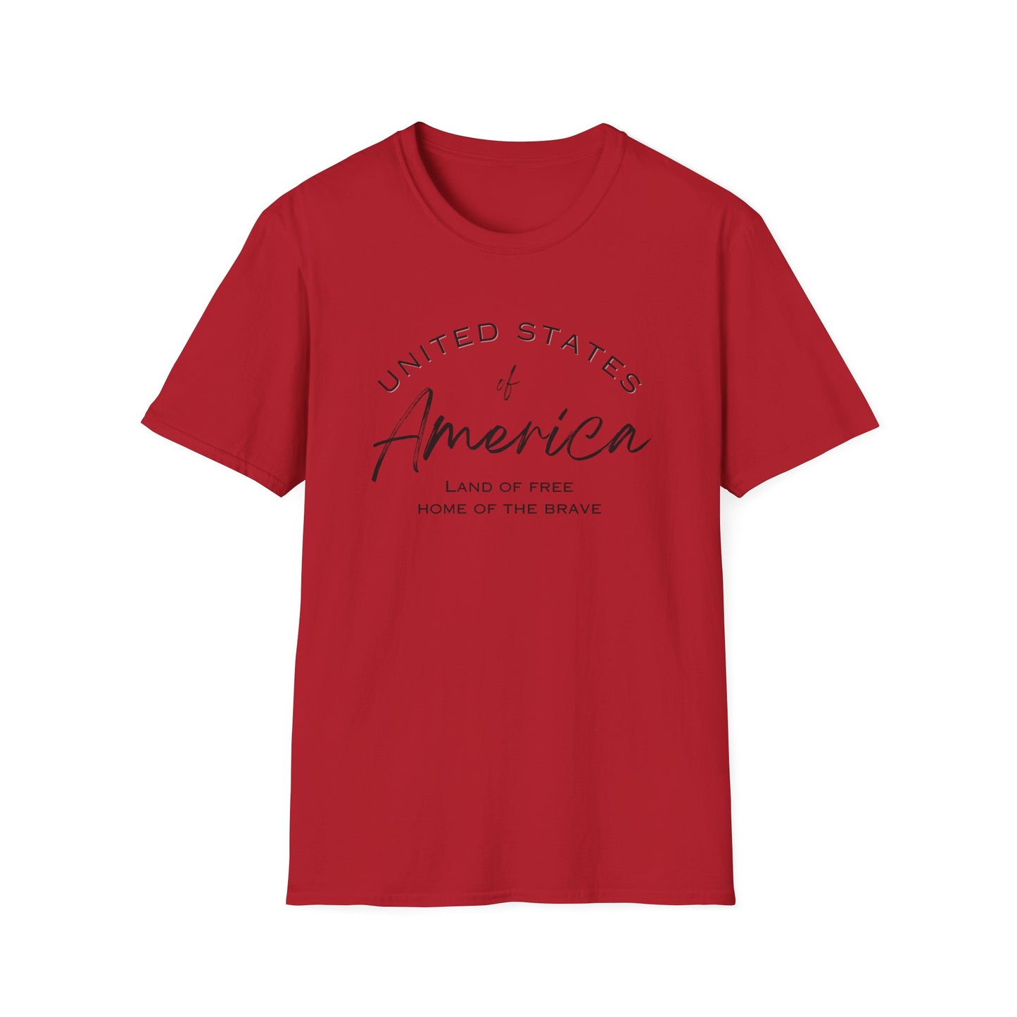 Classic America Unisex Softstyle Tee | Simple Design for Everyday Comfort