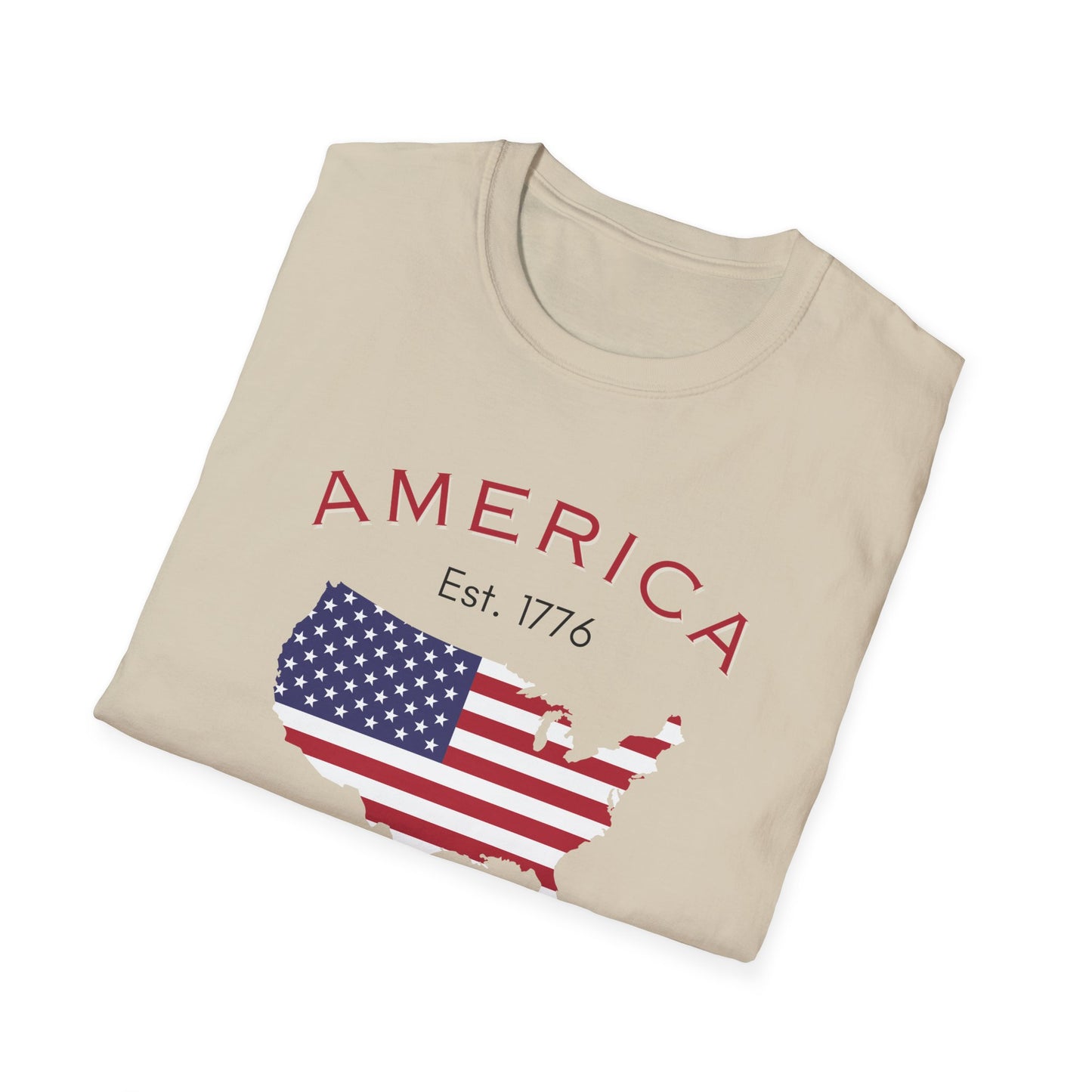 USA Unisex Softstyle T-Shirt | Comfortable Simple Design