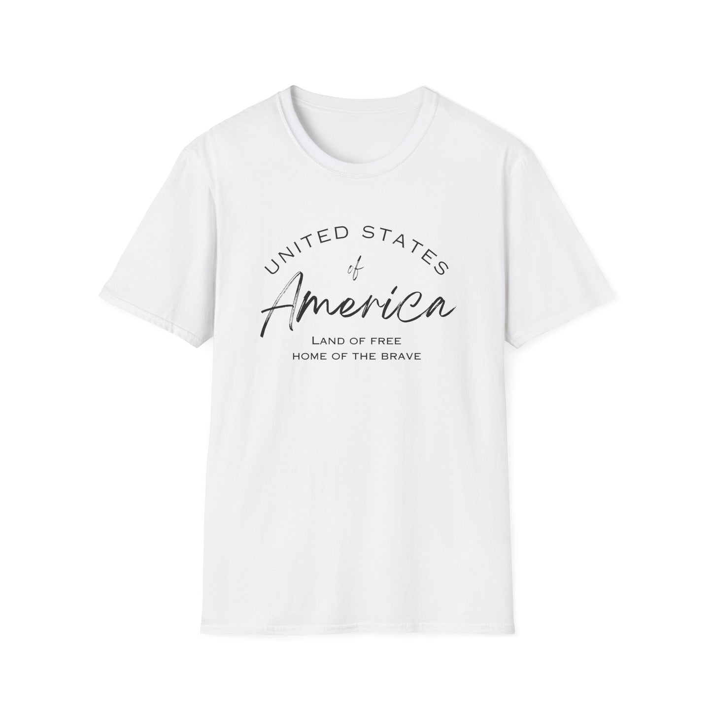 Classic America Unisex Softstyle Tee | Simple Design for Everyday Comfort