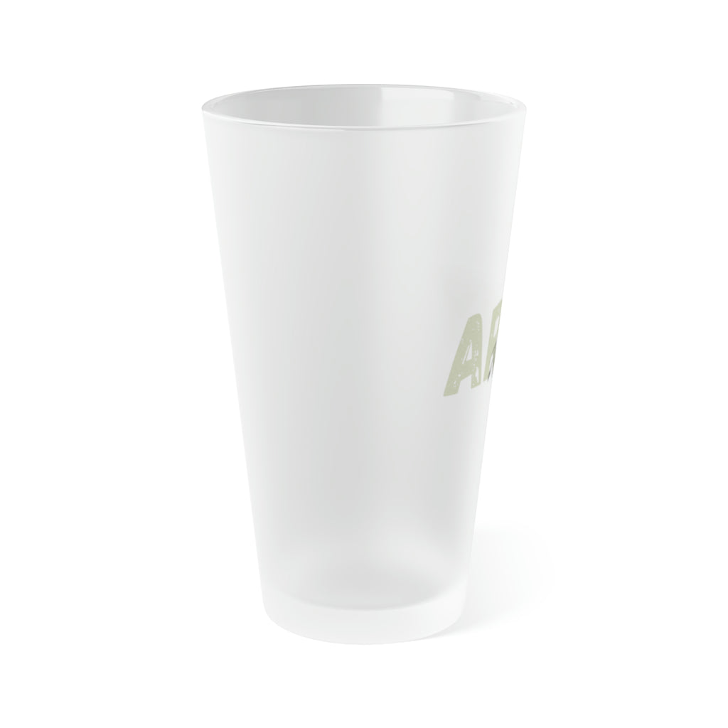 Army Wife Frosted Pint Glass - Military Spouse Gift - Patriotic Beer Glass - Army Homecoming -Personalized Barware - USA Proud
