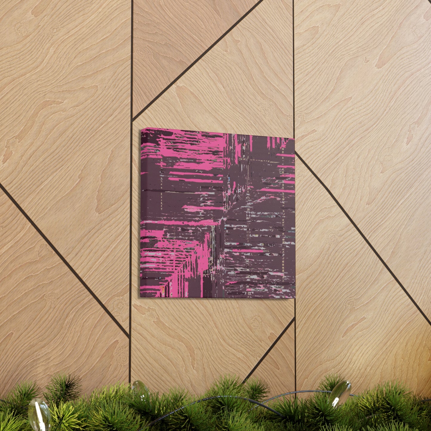 Pink Abstract Canvas Gallery Wrap