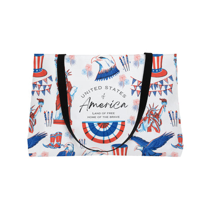 4th of July Weekender Tote Bag | Patriotic Design