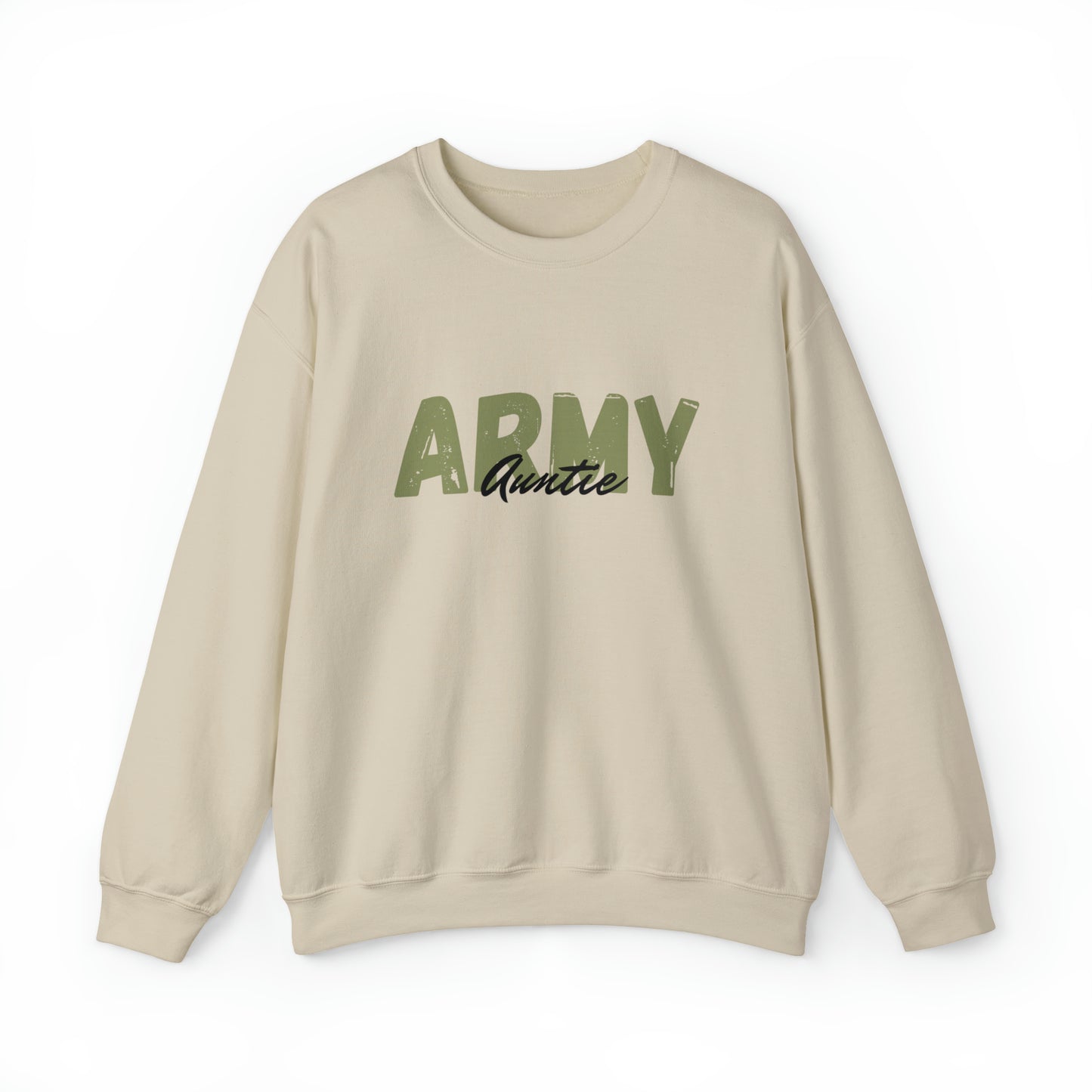 Army Auntie Crewneck Sweatshirt