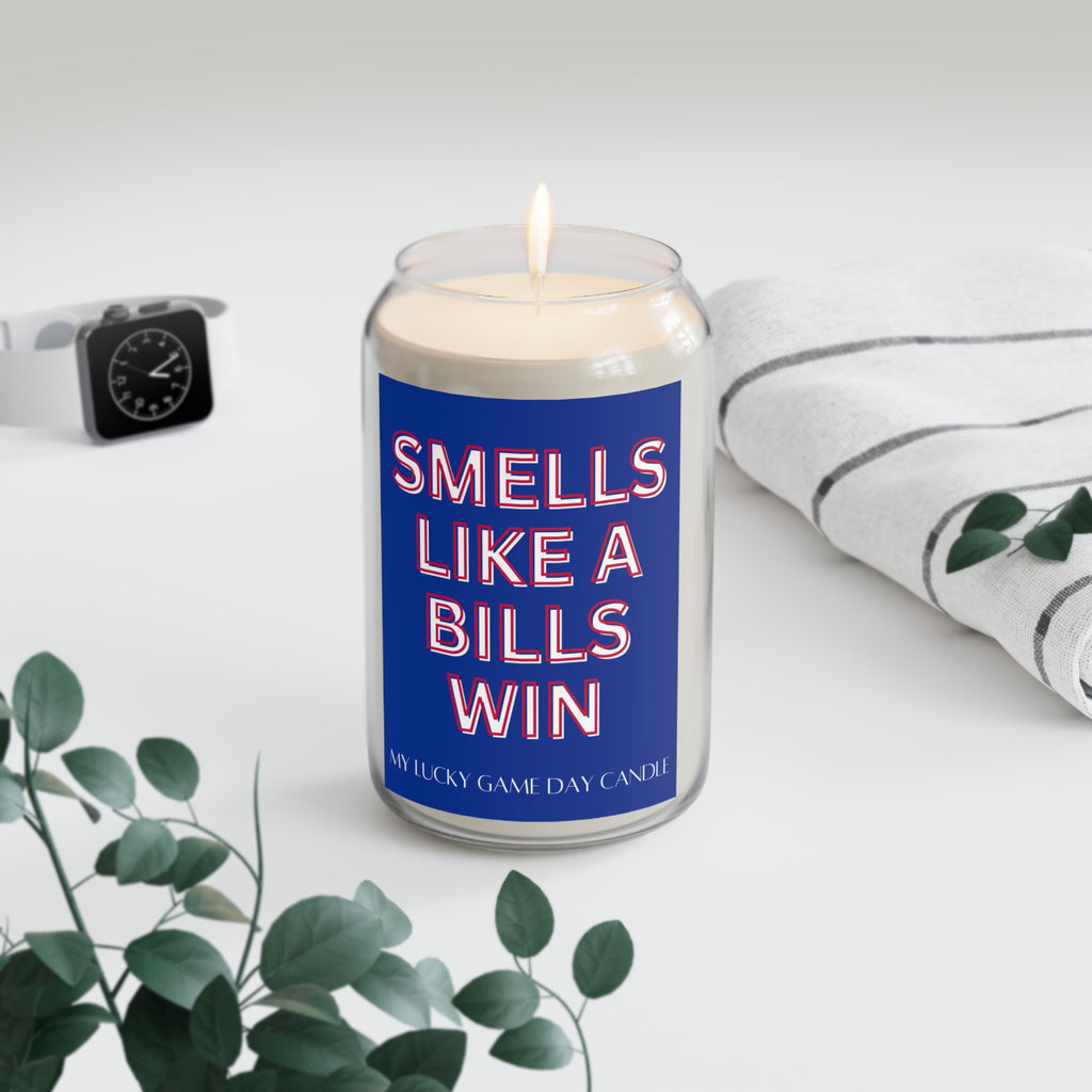 Smells Like a Bills Win Scented Candle - Game Day Bliss Fragrance