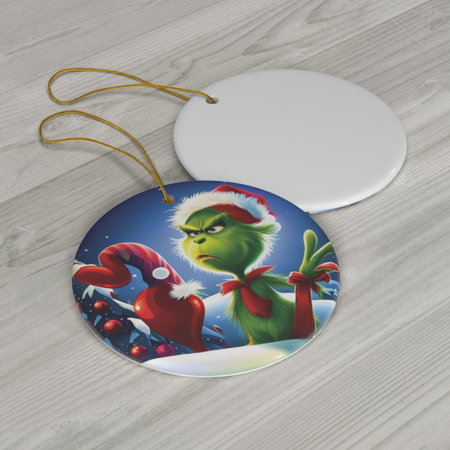 The Grinch Face Christmas Tree Ornament - Bring a Touch of Whimsy to Your Holiday