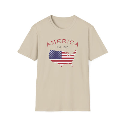 USA Unisex Softstyle T-Shirt | Comfortable Simple Design