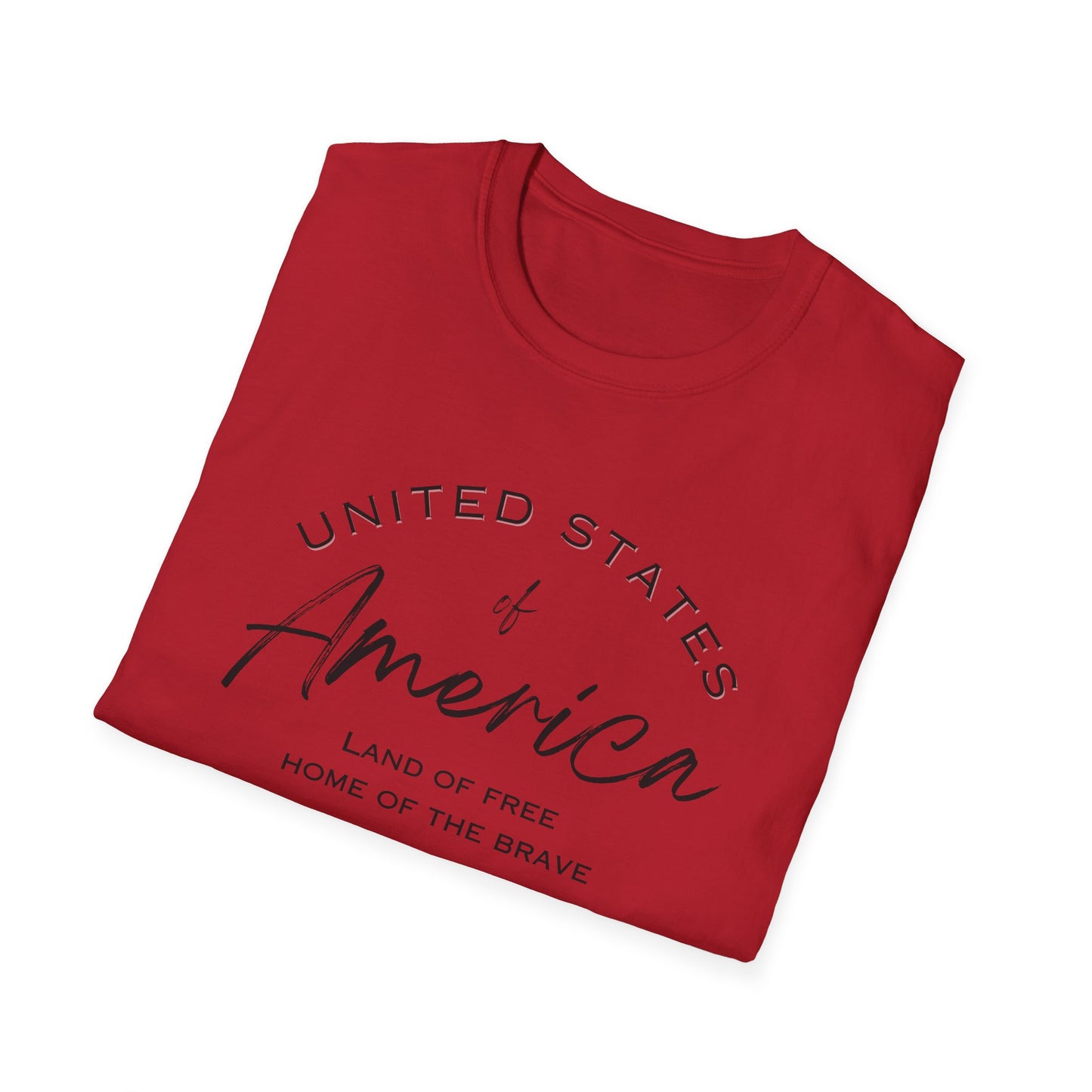 Classic America Unisex Softstyle Tee | Simple Design for Everyday Comfort