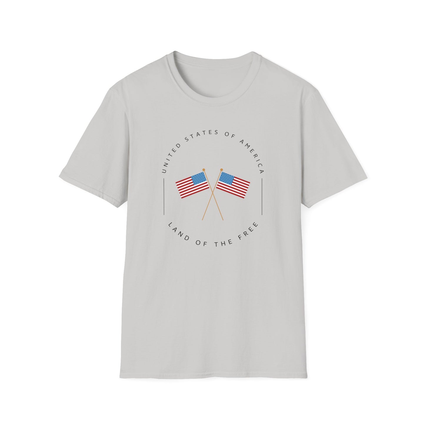 America, Land of the Free Unisex Softstyle T-Shirt | Patriotic Tee