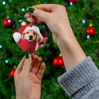 Golden Retriever Puppy Christmas Ornament - The Gift of Puppy Love for Your Tree