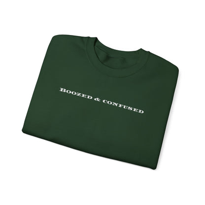 Boozed & Confused - St. Patty's Casual Unisex Crewneck Sweatshirt