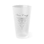 Van Crazy Pin-Striping Frosted Pint Glass, 16oz