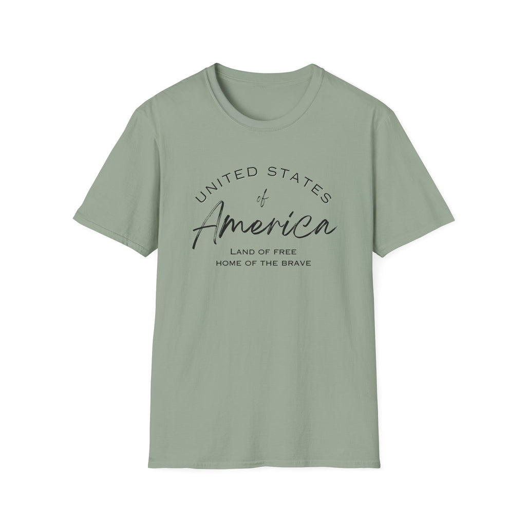 Classic America Unisex Softstyle Tee | Simple Design for Everyday Comfort