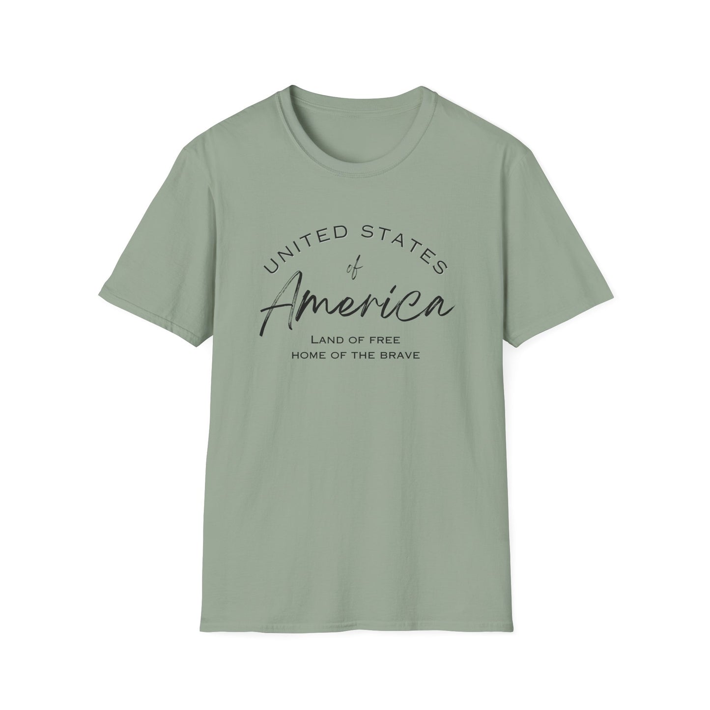 Classic America Unisex Softstyle Tee | Simple Design for Everyday Comfort