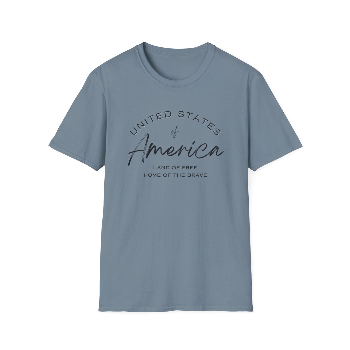 Classic America Unisex Softstyle Tee | Simple Design for Everyday Comfort