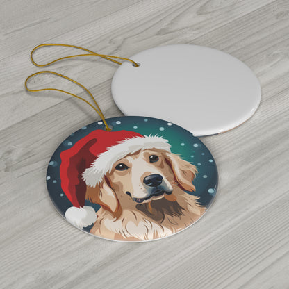 Furry Friend Golden Retriever Christmas Tree Ornament - Celebrate the joy of Man's Best Friend - Charming Holiday Decor