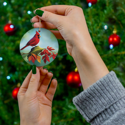 Graceful Cardinal Bird Christmas Ornament - Enhance Your Tree with Natural Beauty