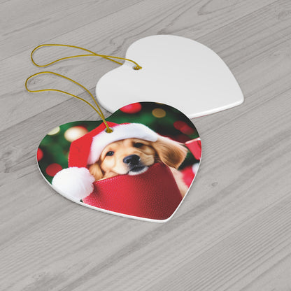 Golden Retriever Puppy Christmas Ornament - The Gift of Puppy Love for Your Tree