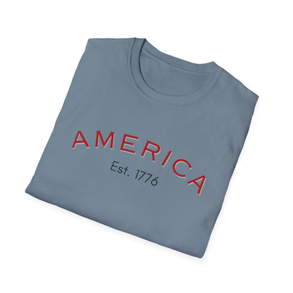 Simple America Unisex Softstyle Tee | Simple Design for Everyday Comfort