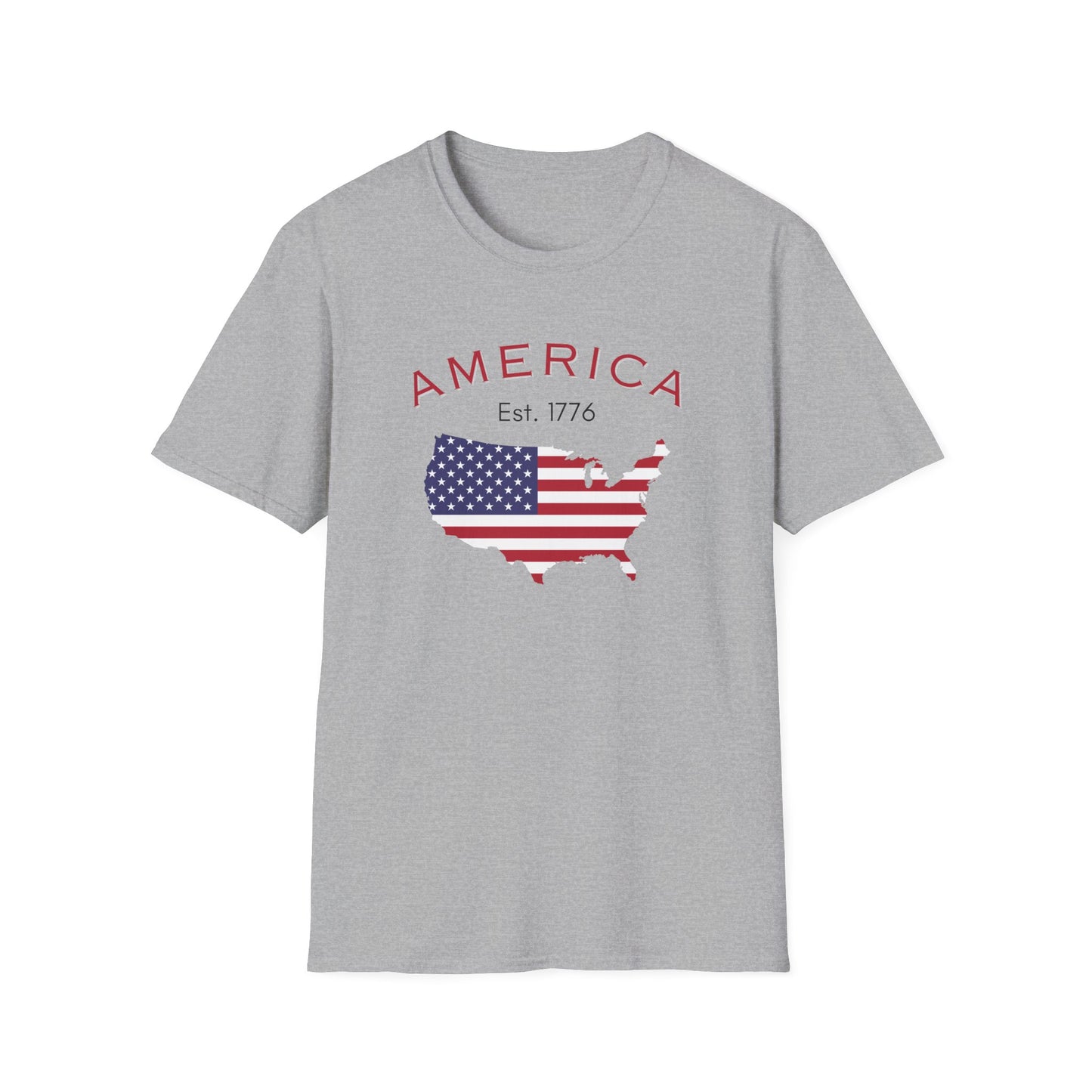 USA Unisex Softstyle T-Shirt | Comfortable Simple Design