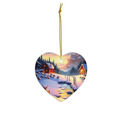 Colorful Scenic Landscape Route Christmas Ornament - A Journey Through Nature's Beauty