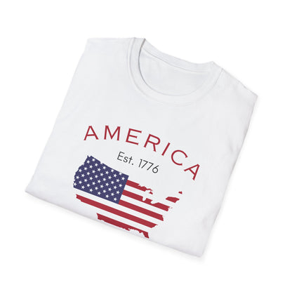 USA Unisex Softstyle T-Shirt | Comfortable Simple Design