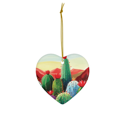 Feliz Navidad Cacti Christmas Ornament - A Festive Southwestern Vibe