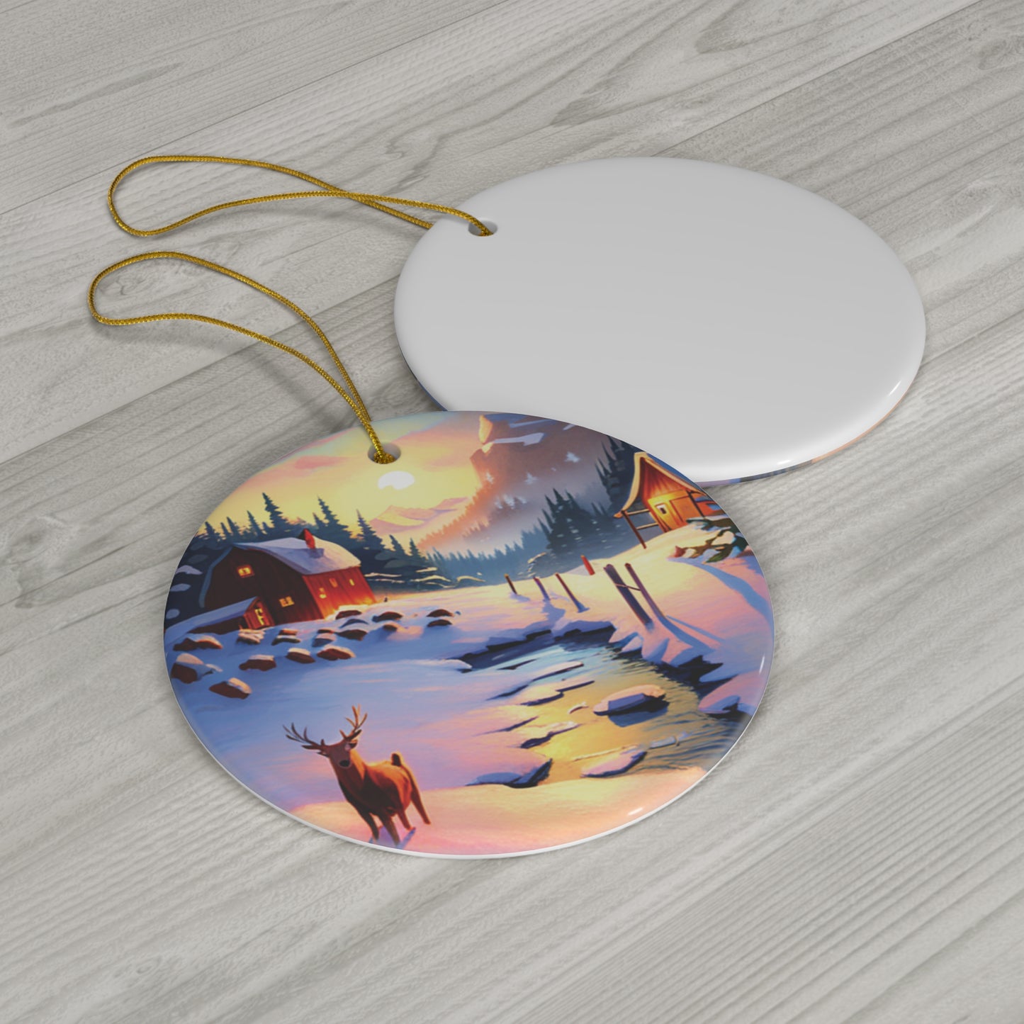 Colorful Scenic Landscape Route Christmas Ornament - A Journey Through Nature's Beauty