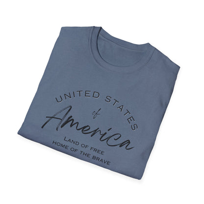 Classic America Unisex Softstyle Tee | Simple Design for Everyday Comfort