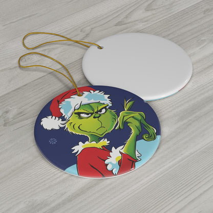 Salty Grinch Christmas Ornament - A Playful Holiday Tradition