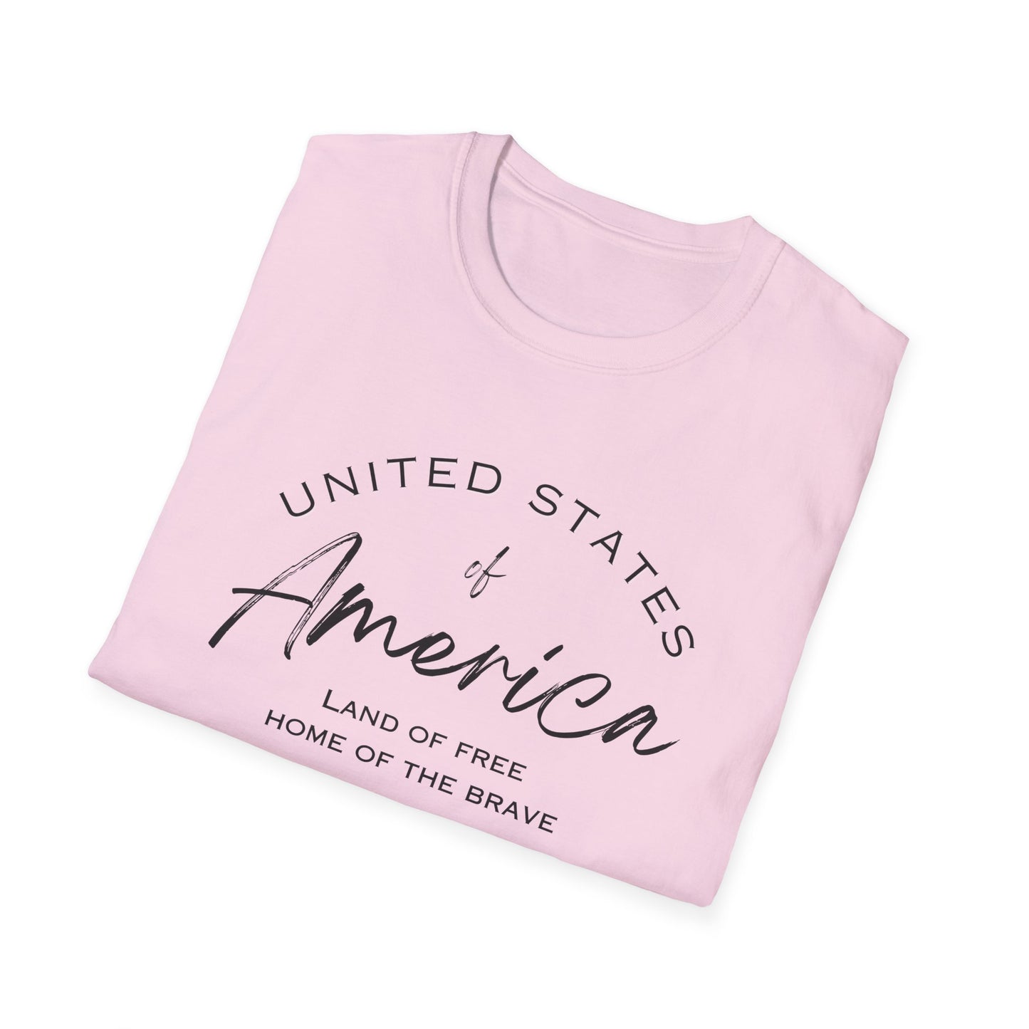 Classic America Unisex Softstyle Tee | Simple Design for Everyday Comfort