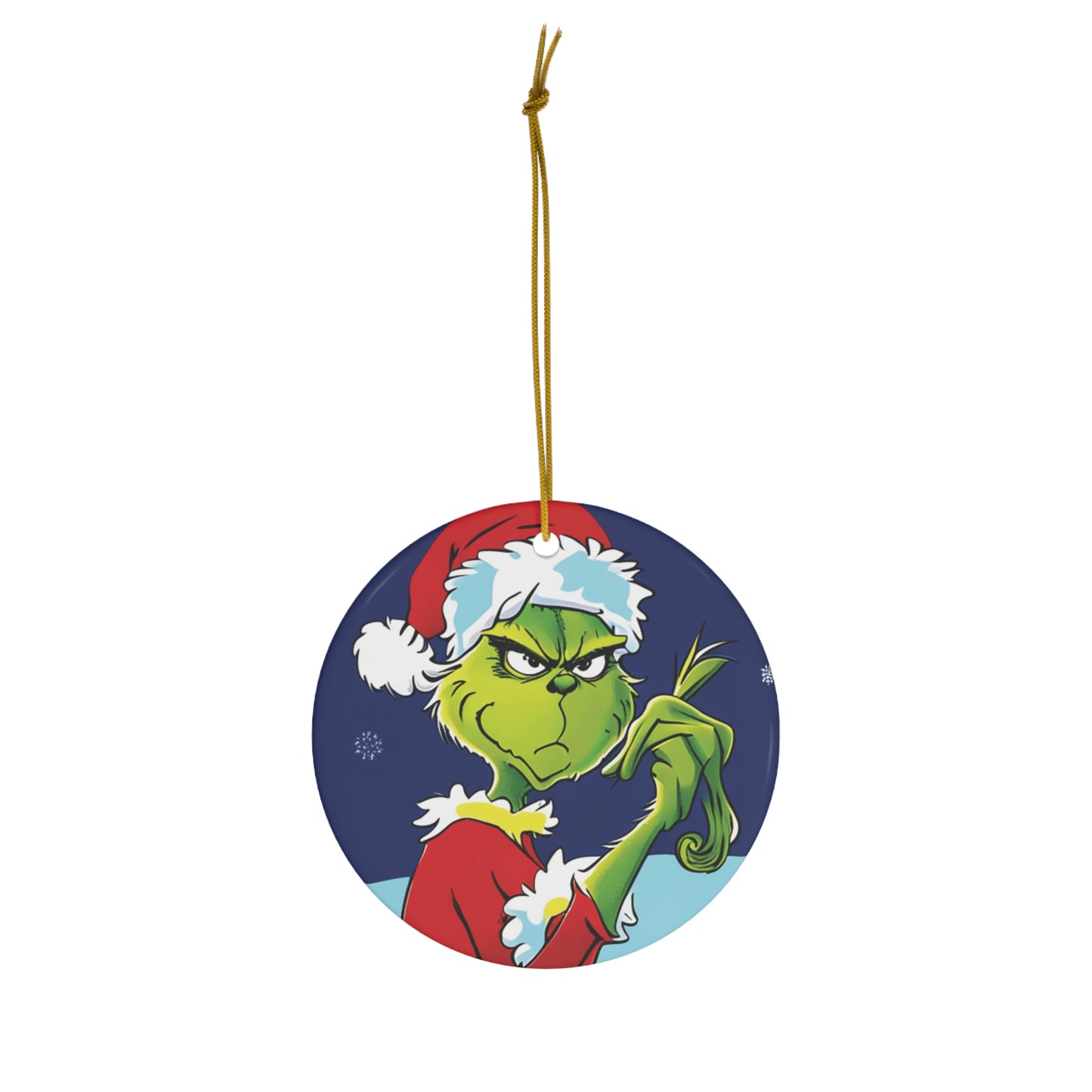 Salty Grinch Christmas Ornament - A Playful Holiday Tradition