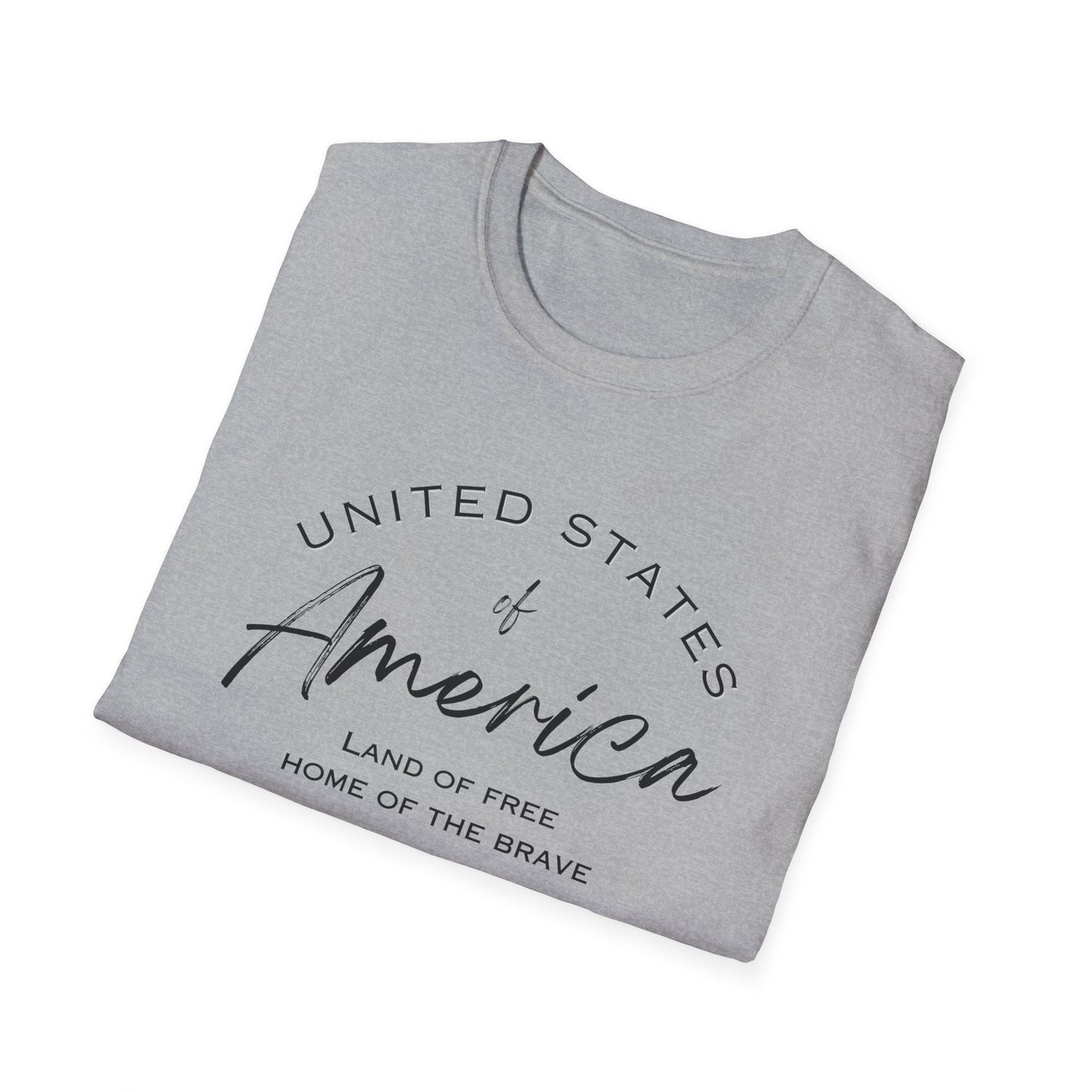 Classic America Unisex Softstyle Tee | Simple Design for Everyday Comfort